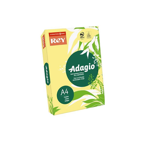 Papel Fotoc. Adagio A4 80gr Amarelo Claro 1x500f