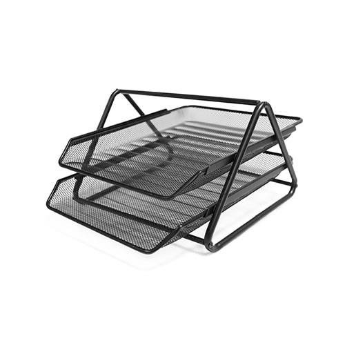 Distribuidor de 2 Gavetas de Metal Rede Preto
