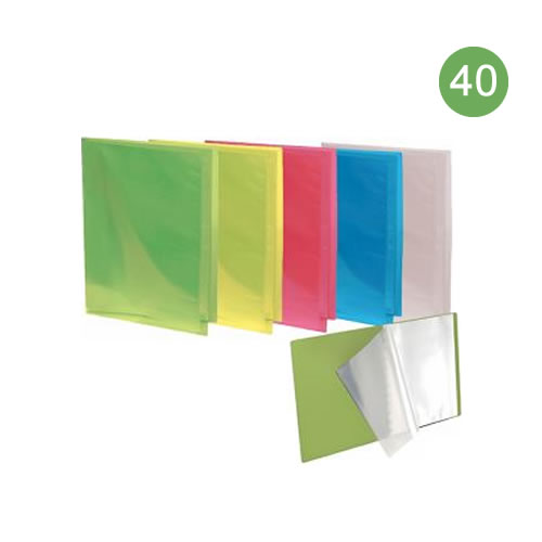 Pasta Portefólio A4 40 bolsas - Verde
