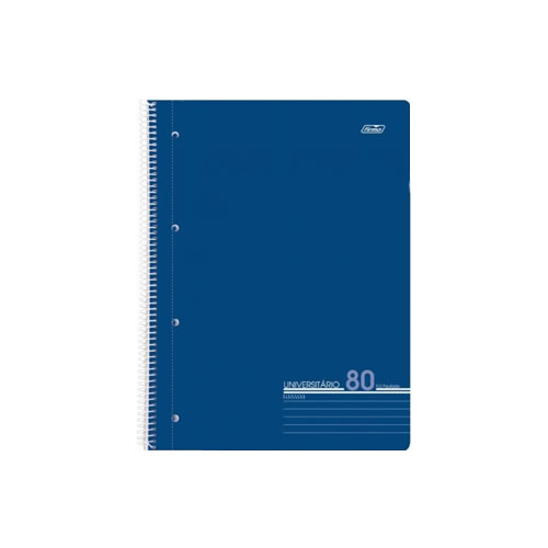 Caderno Espiral Firmo A4 Pautado 80 Folhas
