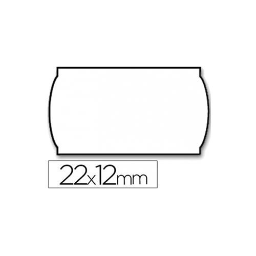 Rolo de etiquetas 22x12 branca Pack 42