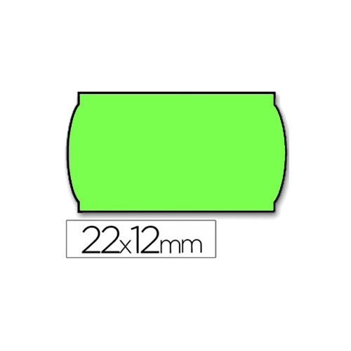 Rolo de etiquetas 22x12 Verde - Pack 42
