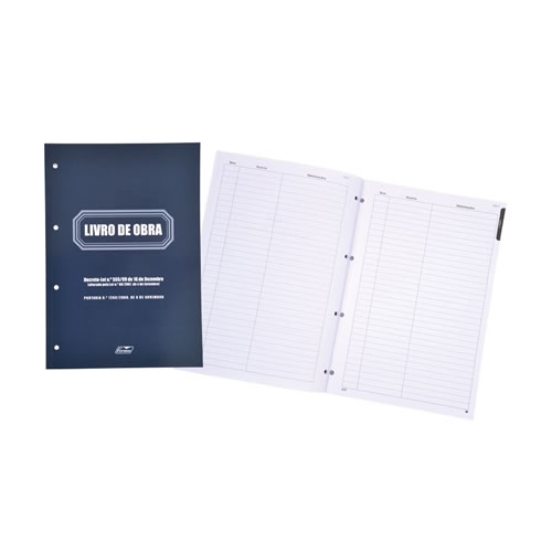 Livro Registo de Obra Manual