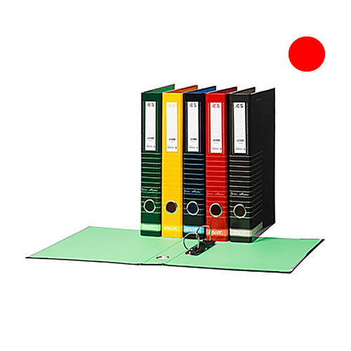 Pasta Arquivo Ancor Vermelho L40 c/ Riscas - 10un