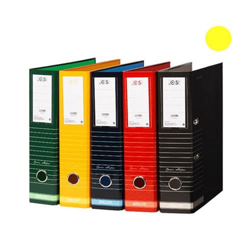 Pasta Arquivo Ancor Amarelo L80 c/ Riscas - 10un