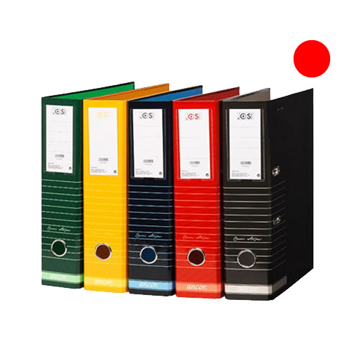 Pasta Arquivo Ancor Vermelho L80 c/ Riscas - 10un