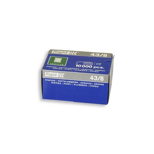 Agrafos Rapid 43/8 Textile - Cx 10.000un