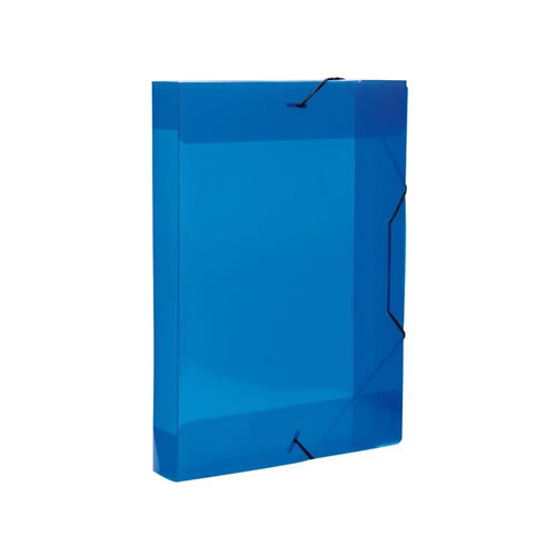 Capa c/ Elásticos A4 Rígida Lombada 3cm - Azul