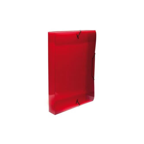 Capa c/ Elásticos A4 Rígida Lombada 3cm - Vermelho