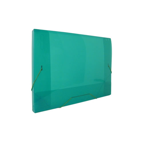 Capa c/ Elásticos A4 Rígida Lombada 3cm - Verde
