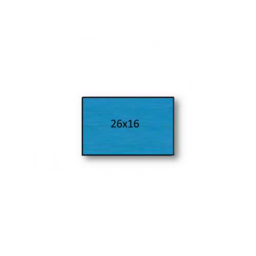 Rolo de Etiquetas 26x16mm Azul - Pack 36
