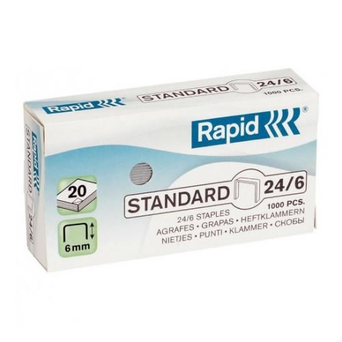 Agrafos 24/6 Rapid Cx 1000un