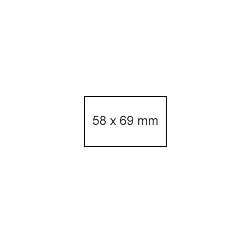 Rolo Etiquetas Térmicas 58x69mm - rolo c/ 1000un