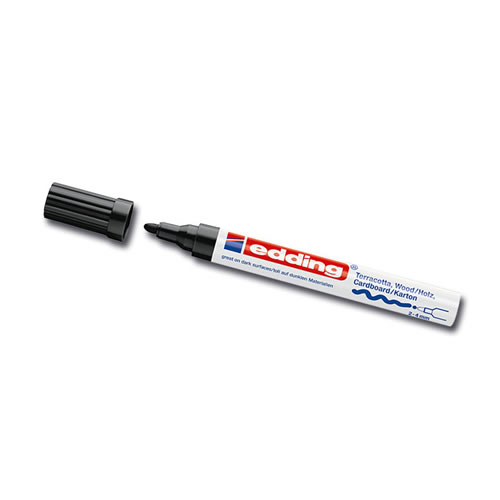 Marcador Edding 4000 Preto - Cx 10un