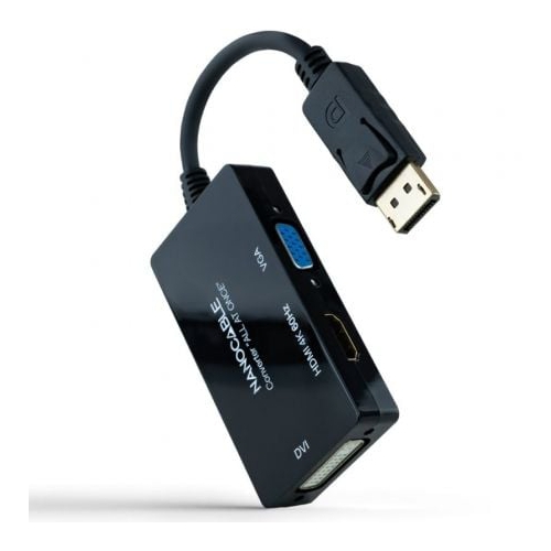Conversor Displayport para HDMI/DVI/VGA 20cm