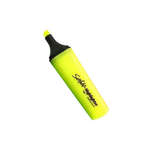 Marcador Fluorescente Amarelo Pack 10