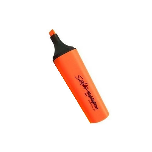 Marcador Fluorescente Laranja Pack 10