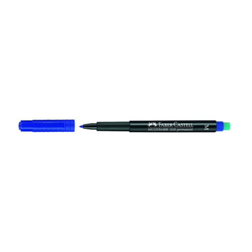 Marcador Faber-Castell Acetato Médio Azul - 1un