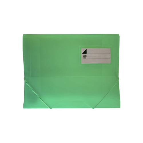 Capa com Elásticos A4 3 Abas Verde