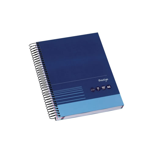 Caderno Espiral capa dura A5 120fls quadriculado