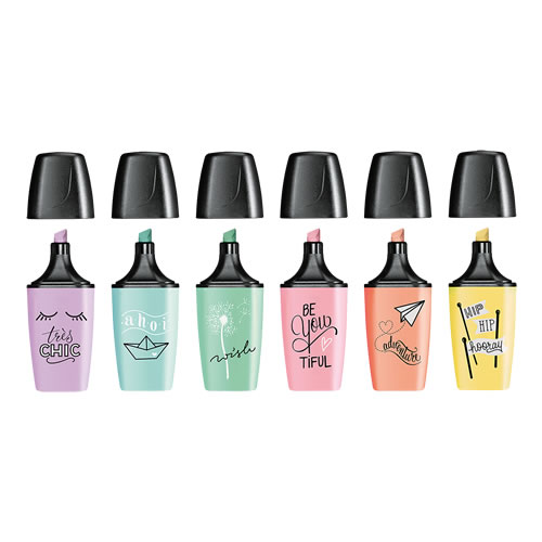 Marcador Stabilo Boss Mini Pastellove - Cx 6un