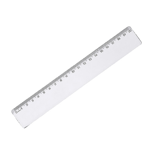 Régua Plástico Cristal 20cm