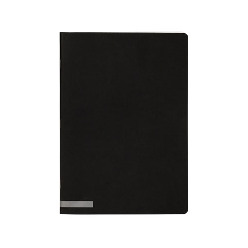 Caderno Agrafado Capa Preta A5 Pautado 80Fls -10un