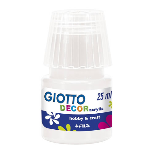 Tinta Acrilica Giotto Decor 25ml Branco - Pack 6