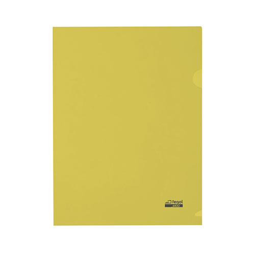 Bolsa Plástico em L A4 Amarelo Pack 100