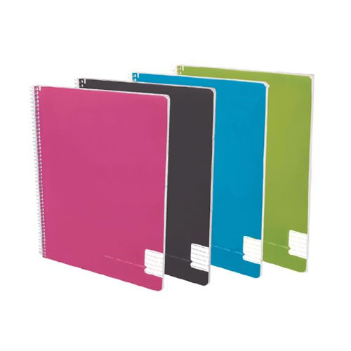 Caderno Espiral Capa Dura A4 80F Pautado - Pack10