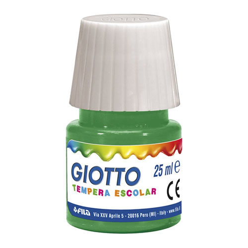 Guache Giotto Tempera Escolar 25ml - Esmeralda