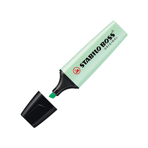 Marcador Stabilo Boss Pastel Menta - Pack 10