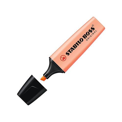 Marcador Stabilo Boss Pastel Pêssego - Pack 10