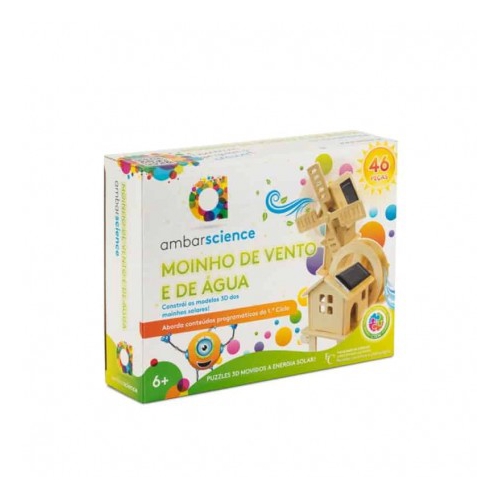 Puzzle 3D Moinho de Vento e Água Ambarscience