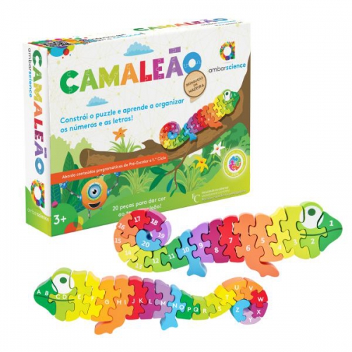 Camaleão Puzzle Ambarscience