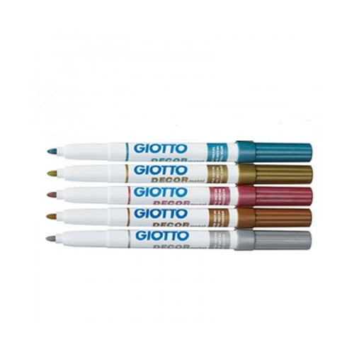 Marcador Pintura Giotto Decor Metal - 5 Cores
