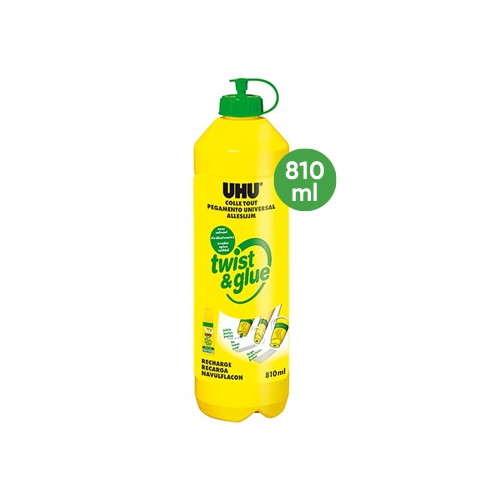 Recarga Cola Liquida UHU Twist Glue Renature 810ml
