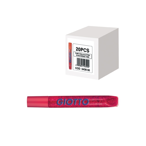 Cola Glitter Glue Vermelho 10.5ml - Pack 20 un.