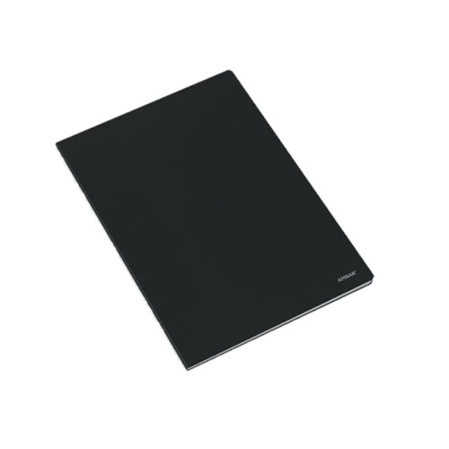 Caderno Agrafado A4 Capa Preta 80F Quadriculado