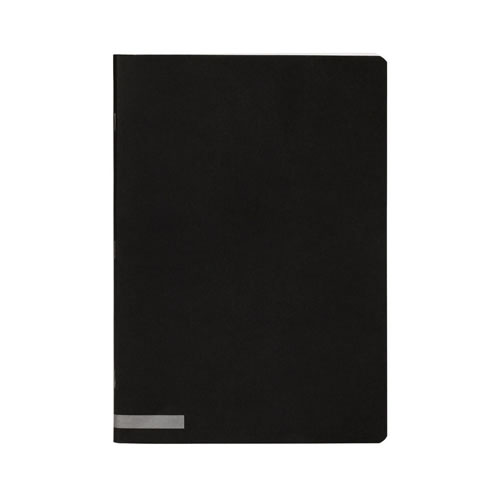 Caderno Agrafado A4 Capa Preta Liso 80Fls