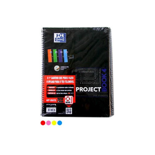 Caderno Espiral A4 Oxford Nomadbook Pautado Pack 5