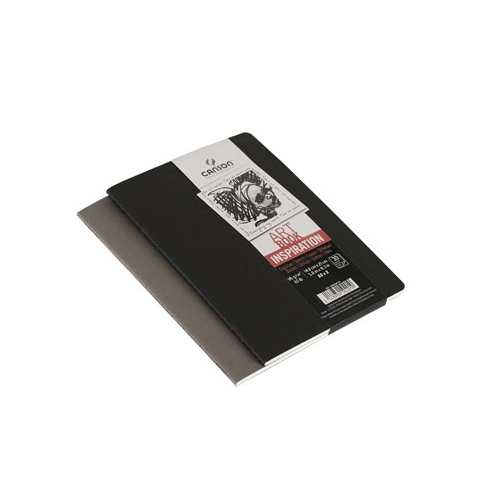 Caderno Canson Fino A4 96gr 36F 2un preto / cinza