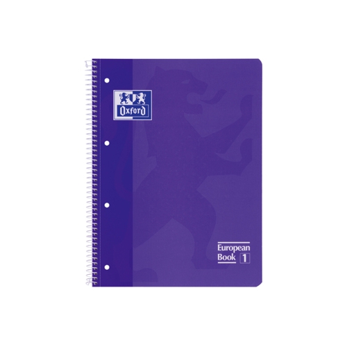 Caderno Espiral Oxford European A4 Pautado Lilás