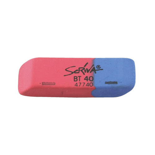 Borracha Mista Azul/Vermelho Scriva 58x19x8 40Un