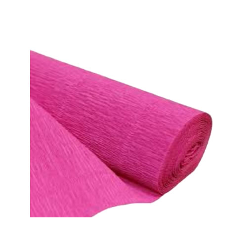 Papel Crepe 50x250cm Rolo Rosa Forte