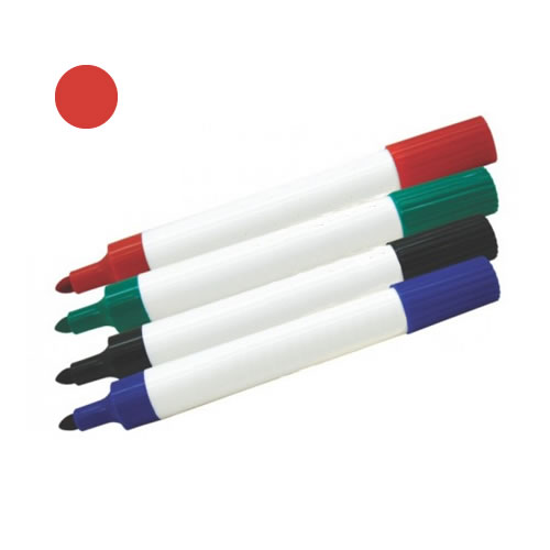 Marcador de Quadro Branco Vermelho 12un.