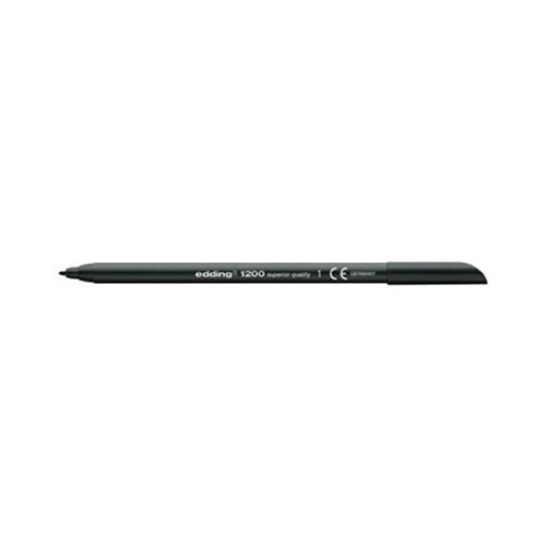 Marcador Médio Edding 1200 Preto Cx 10un