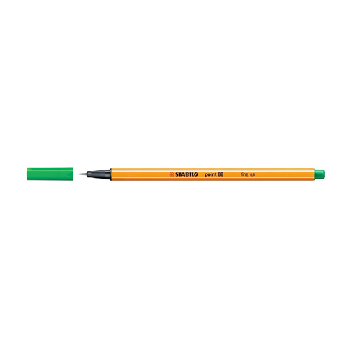 Marcador Stabilo Point 88 Verde - Pack 10un