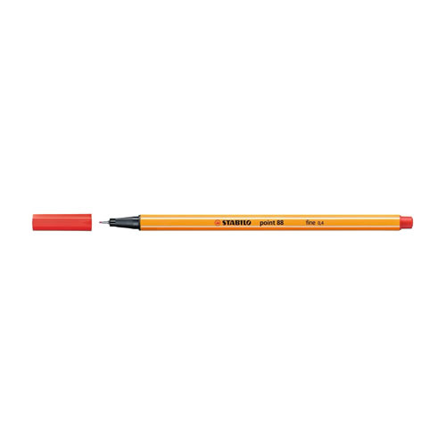 Marcador Stabilo Point 88 Vermelho - 1un