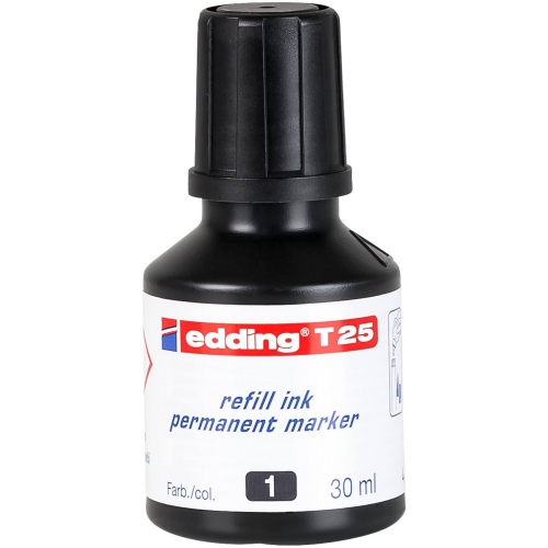 Recarga Marcadores Permanentes Edding T-25 Preto